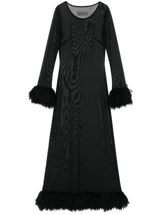 Semi-Sheer Maxi Dress