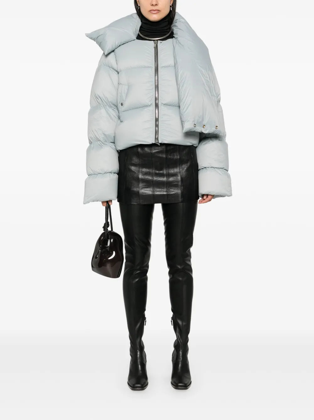 Funnel-Neck Puffer Jacket
