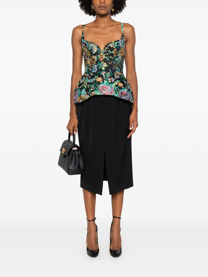 Pleated Midi Skirt