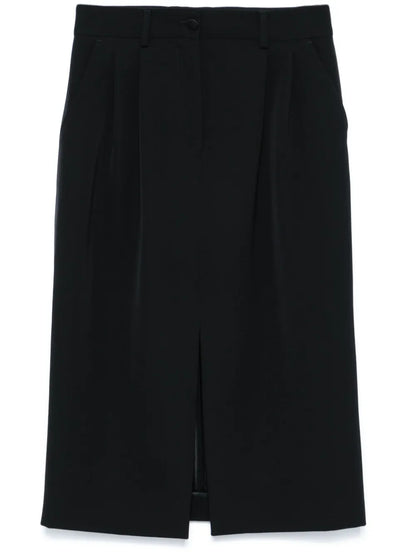 Pleated Midi Skirt