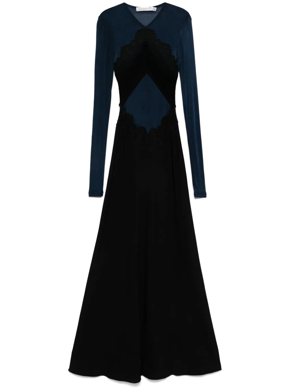 Lace-Detailed Maxi Dress
