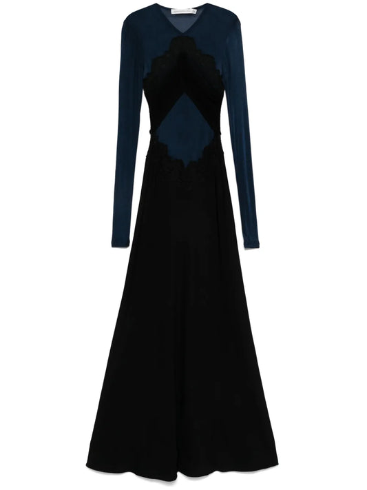 Lace-Detailed Maxi Dress