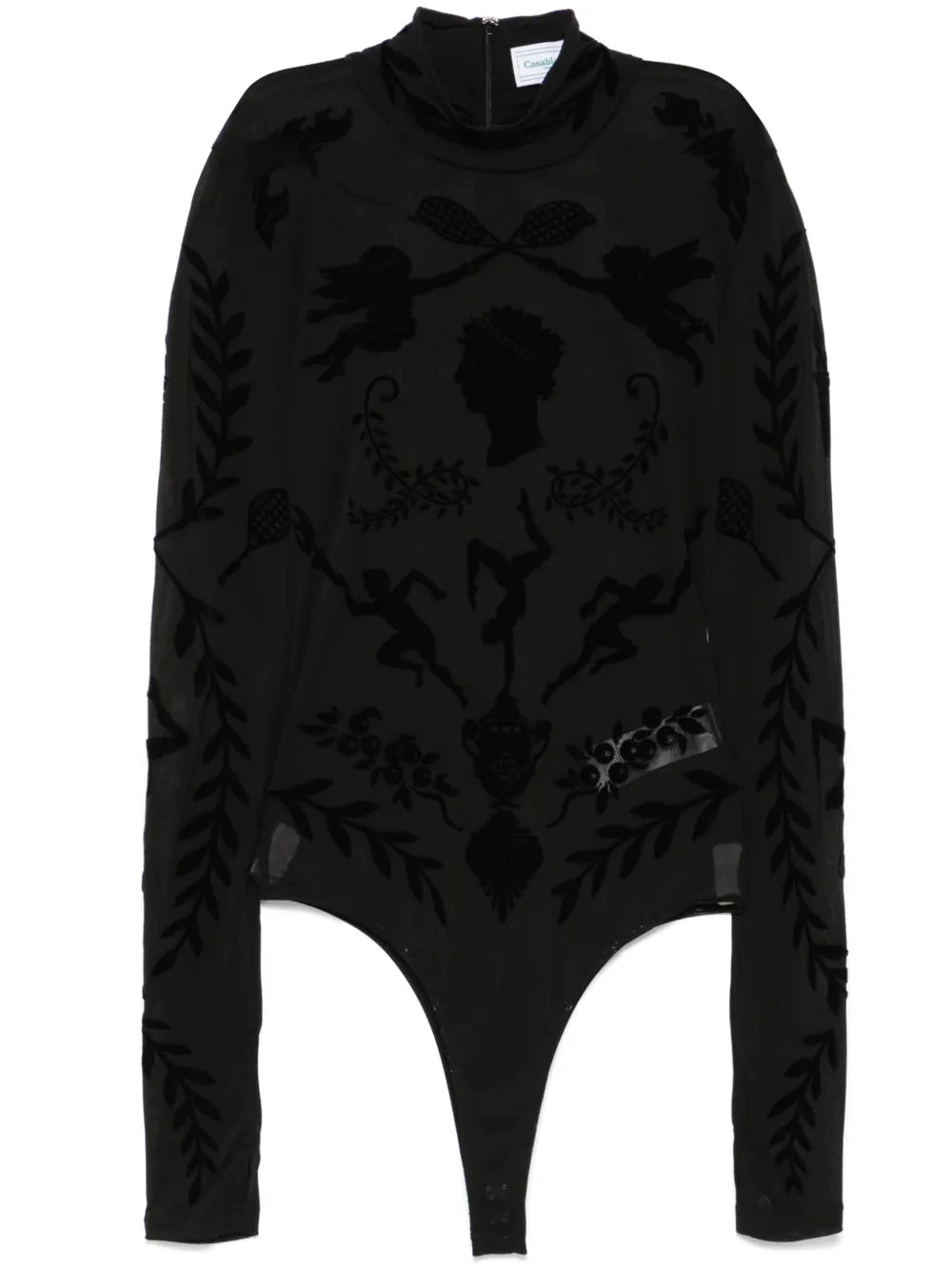 Devoré-Effect Bodysuit