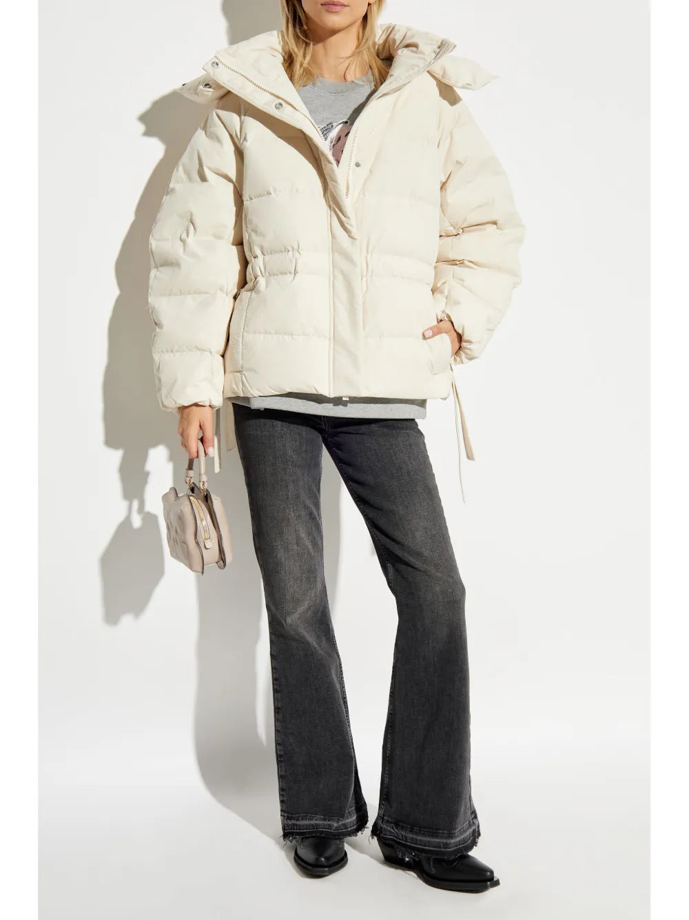 Embossed Logo Puffer Jacket