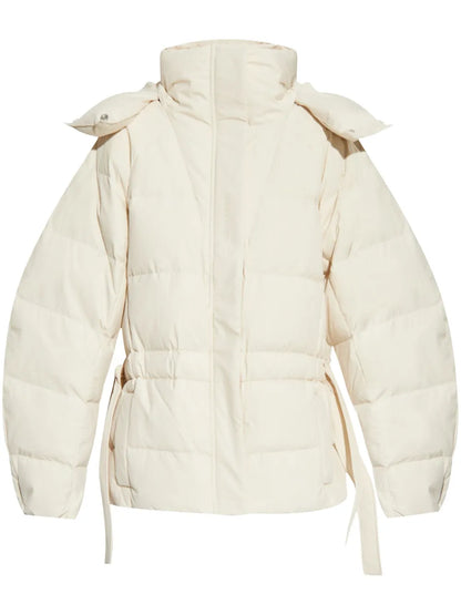 Embossed Logo Puffer Jacket