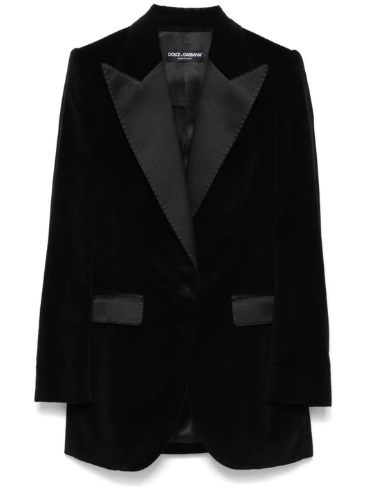 Turlington Velvet Blazer