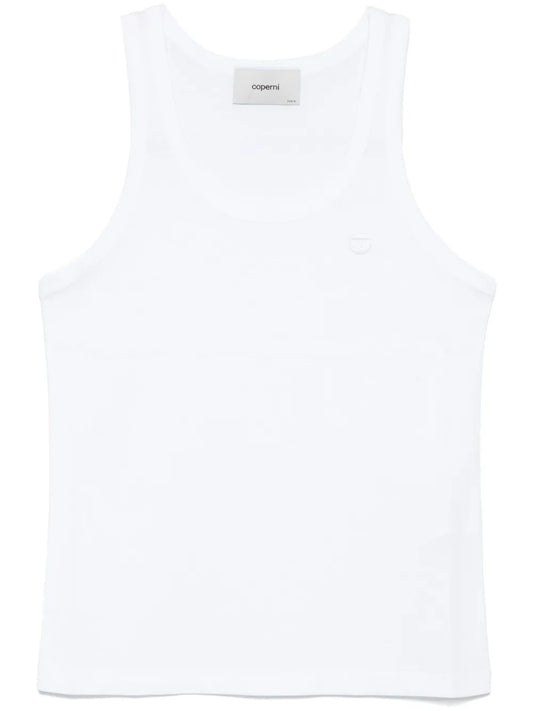 Embroidered-Logo Lightweight-Jersey Top