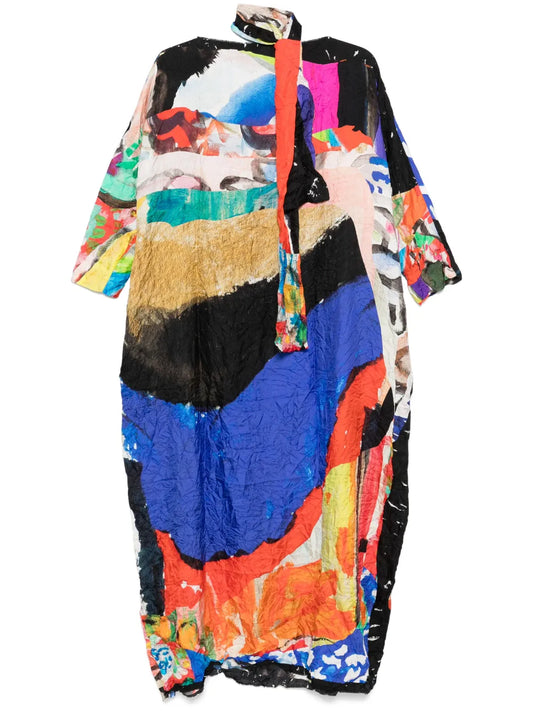 Abstract-Pattern Dress