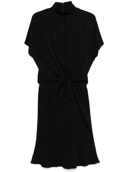 Knot-Detail Midi Dress