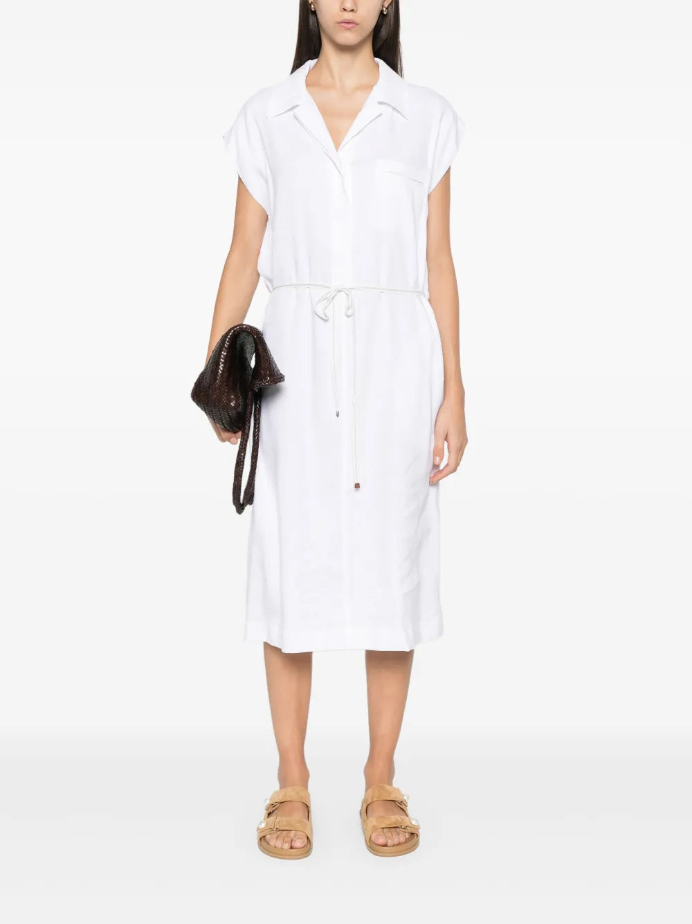 Twill Midi Dress