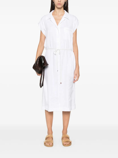 Twill Midi Dress