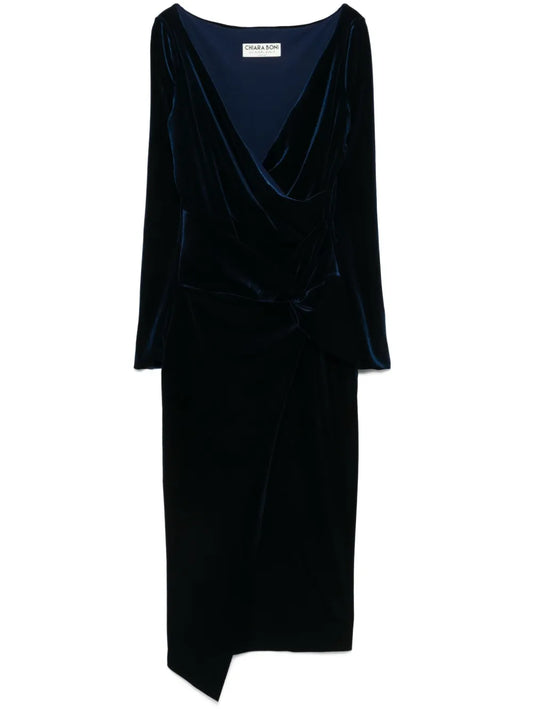 Knot-Detail Midi Dress
