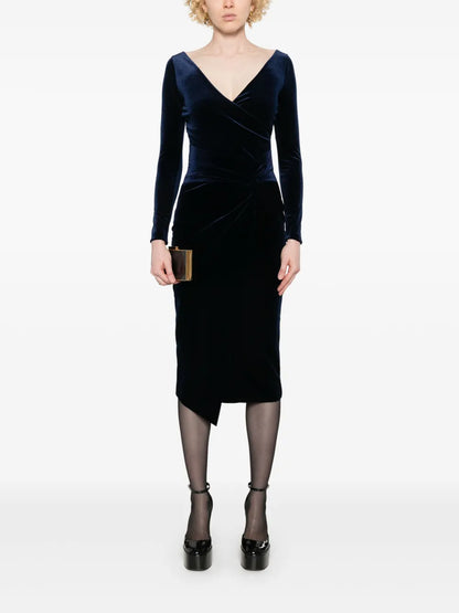 Knot-Detail Midi Dress