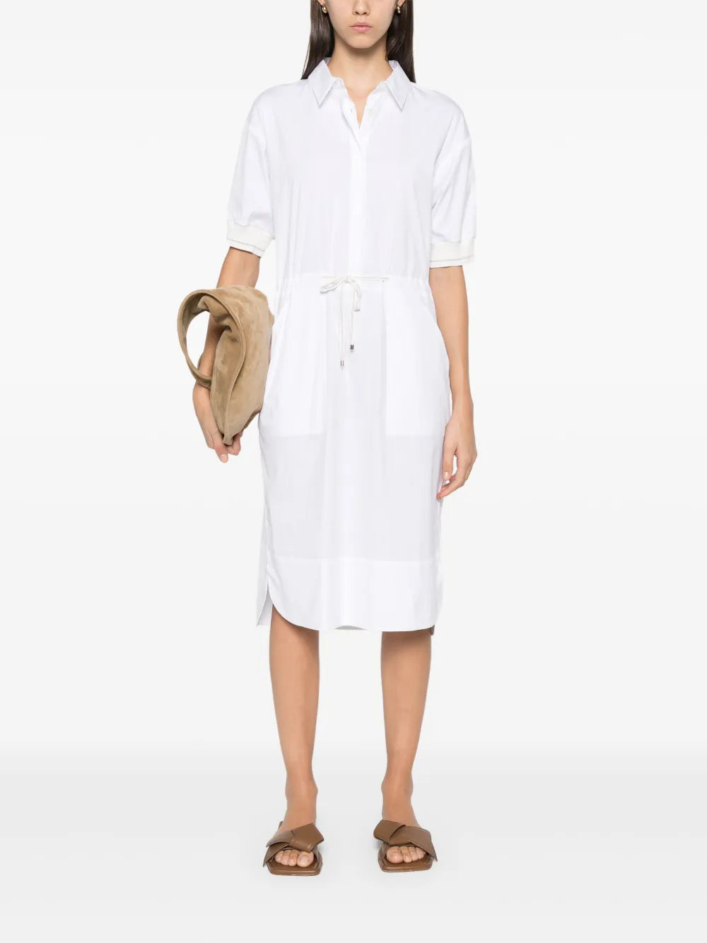 Pinstripe Shirt Dress