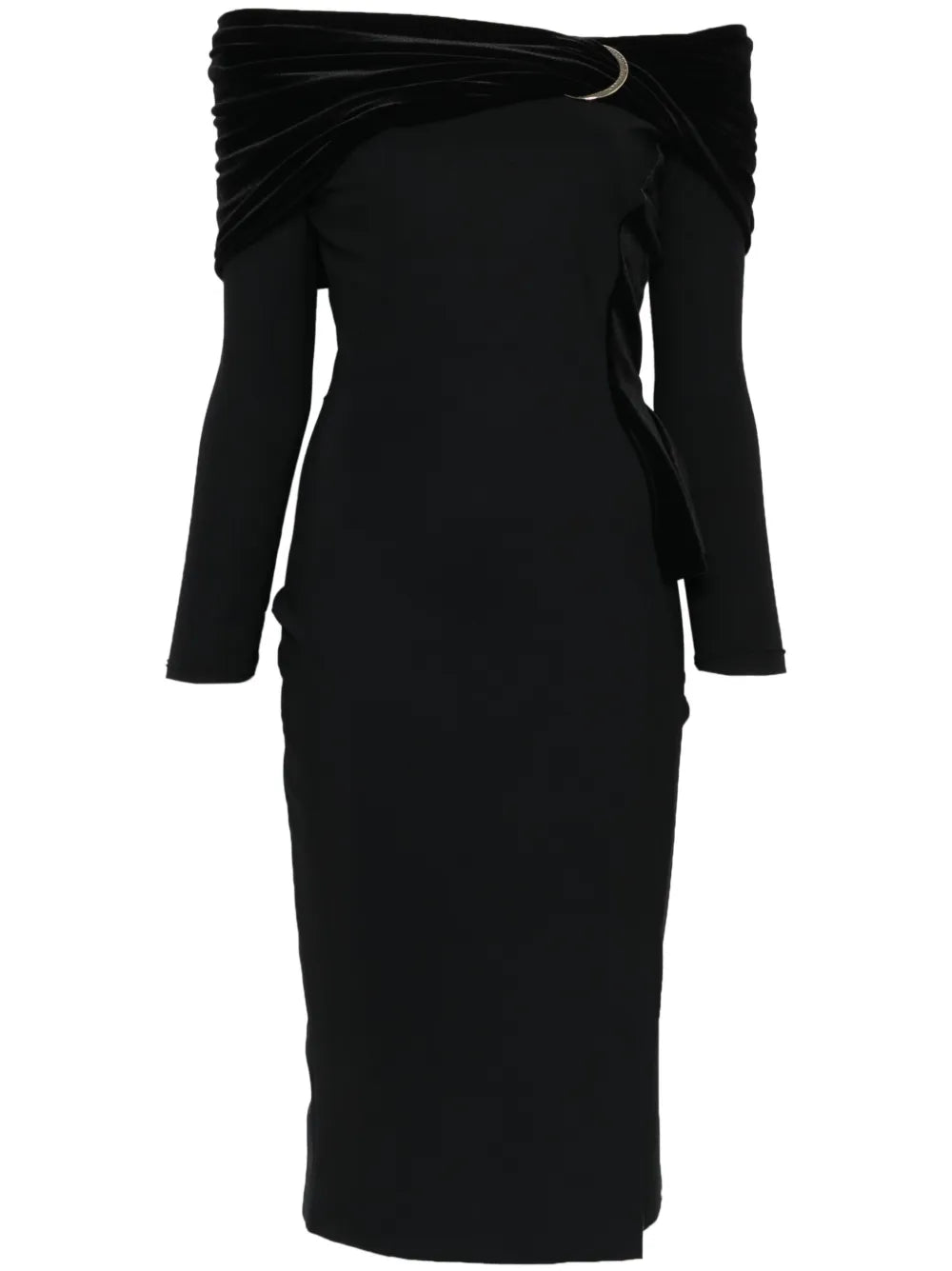 Panelled-Design Midi Dress
