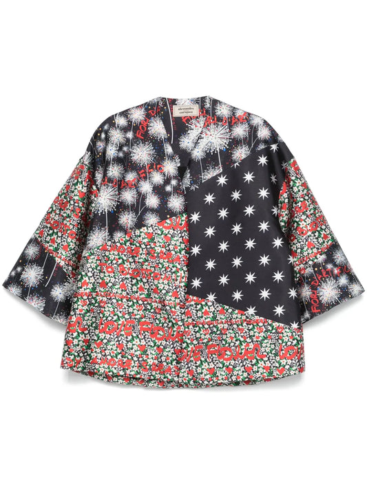 Mix-Print Jacket