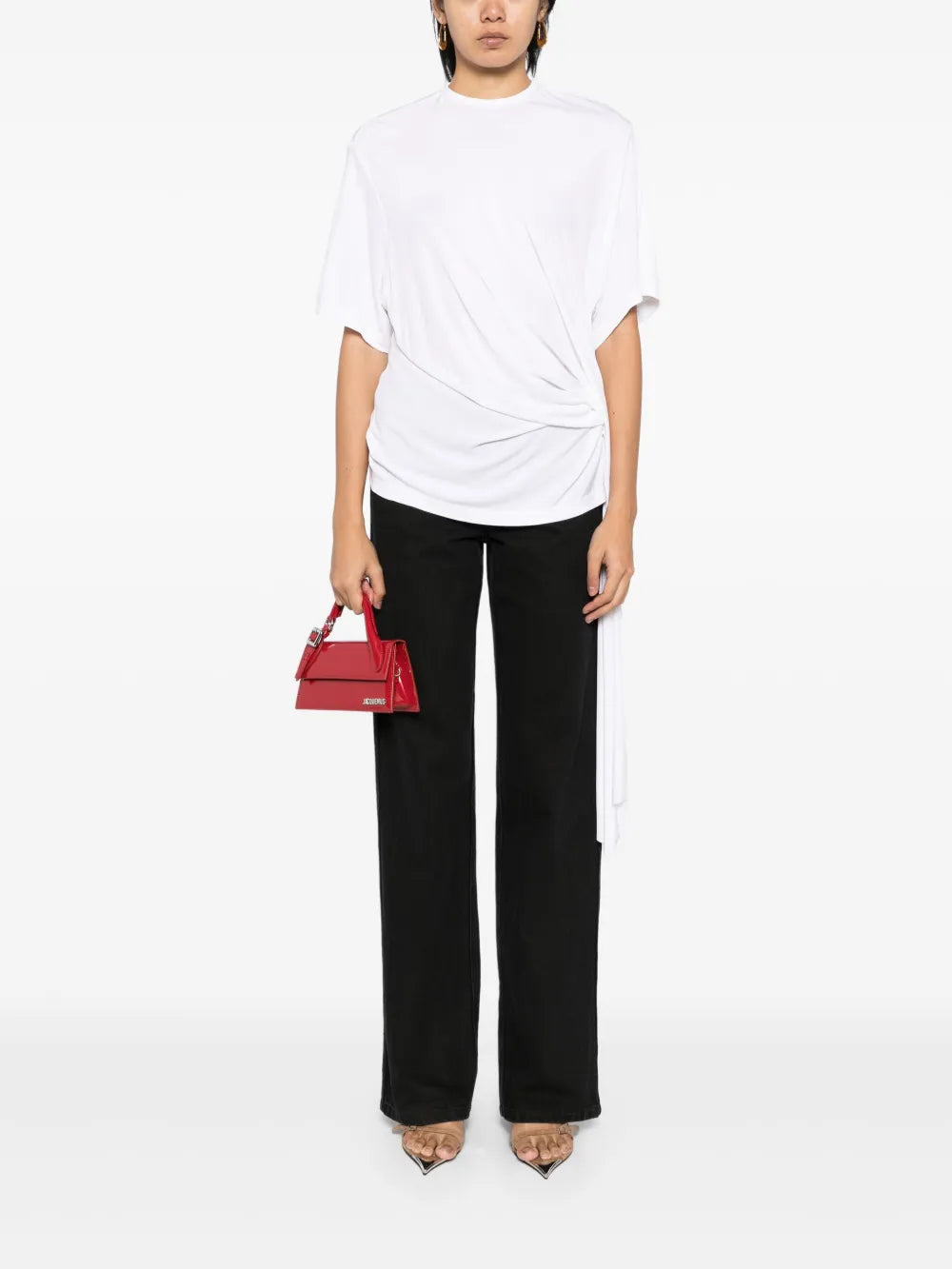 Side Cowl Drape Extension Tee
