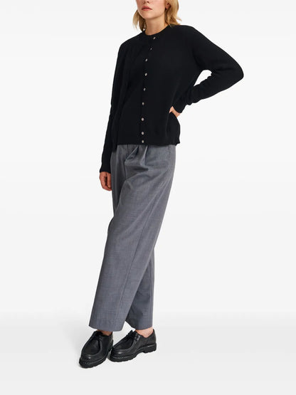Round-Neck Cashmere Cardigan