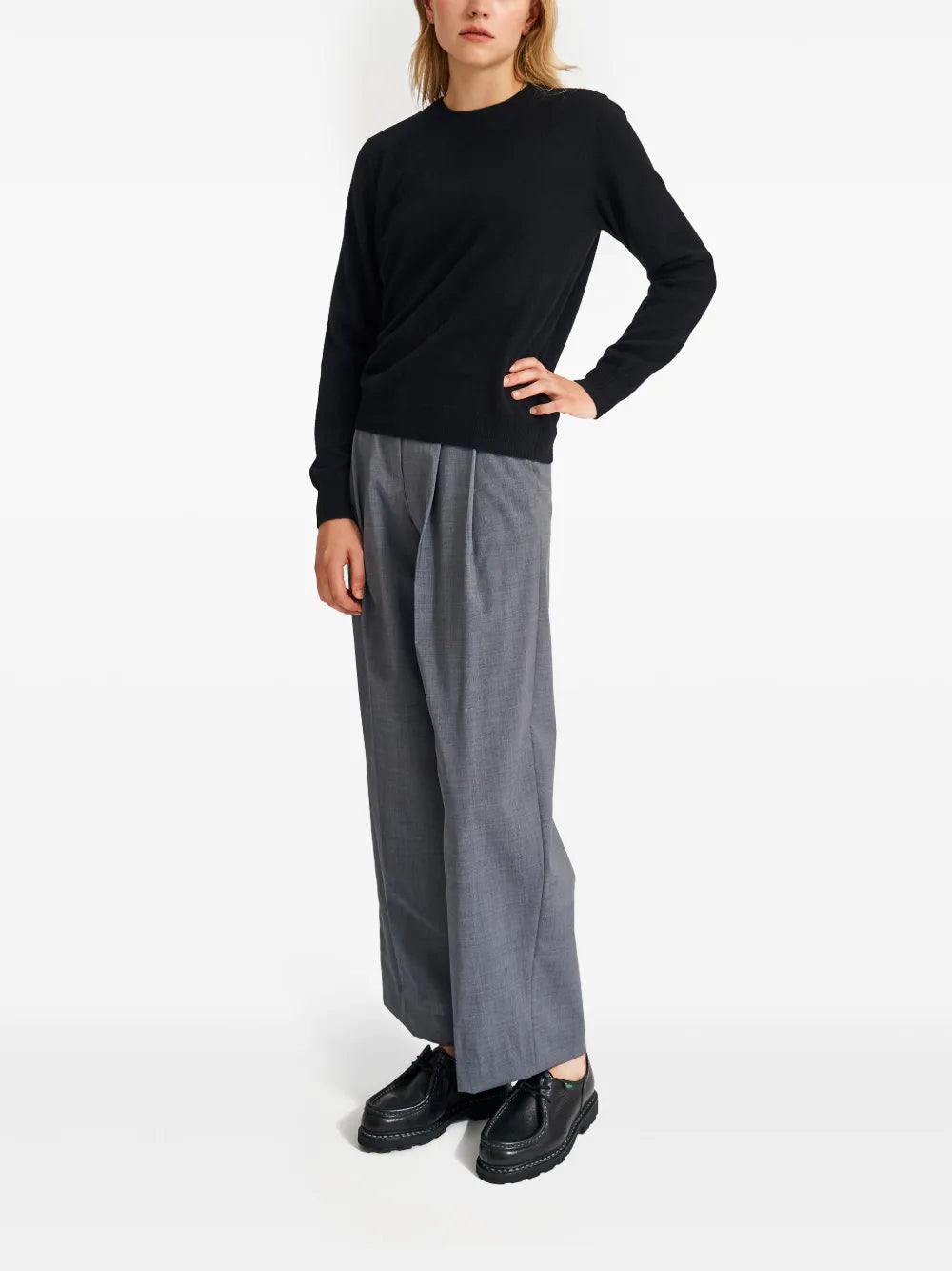 Round-Neck Cashmere Jumper