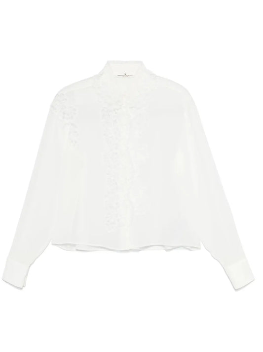 Lace-Panel Shirt