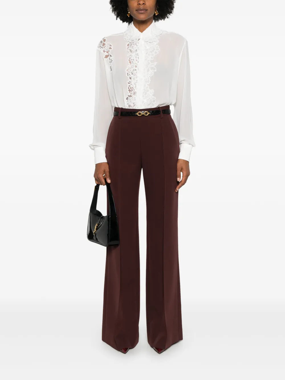 Lace-Panel Shirt
