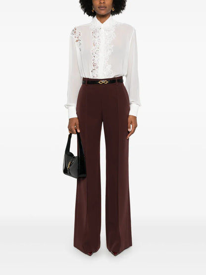 Lace-Panel Shirt