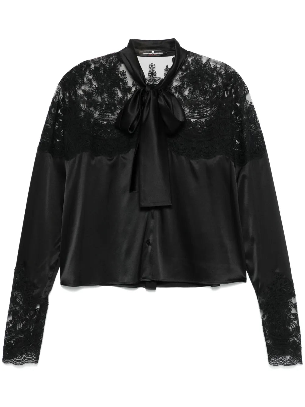 Lace-Panel Shirt