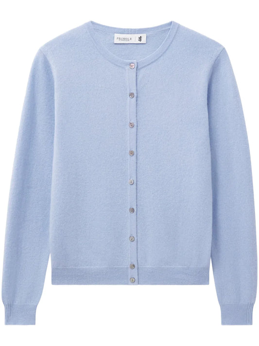 Round-Neck Cashmere Cardigan