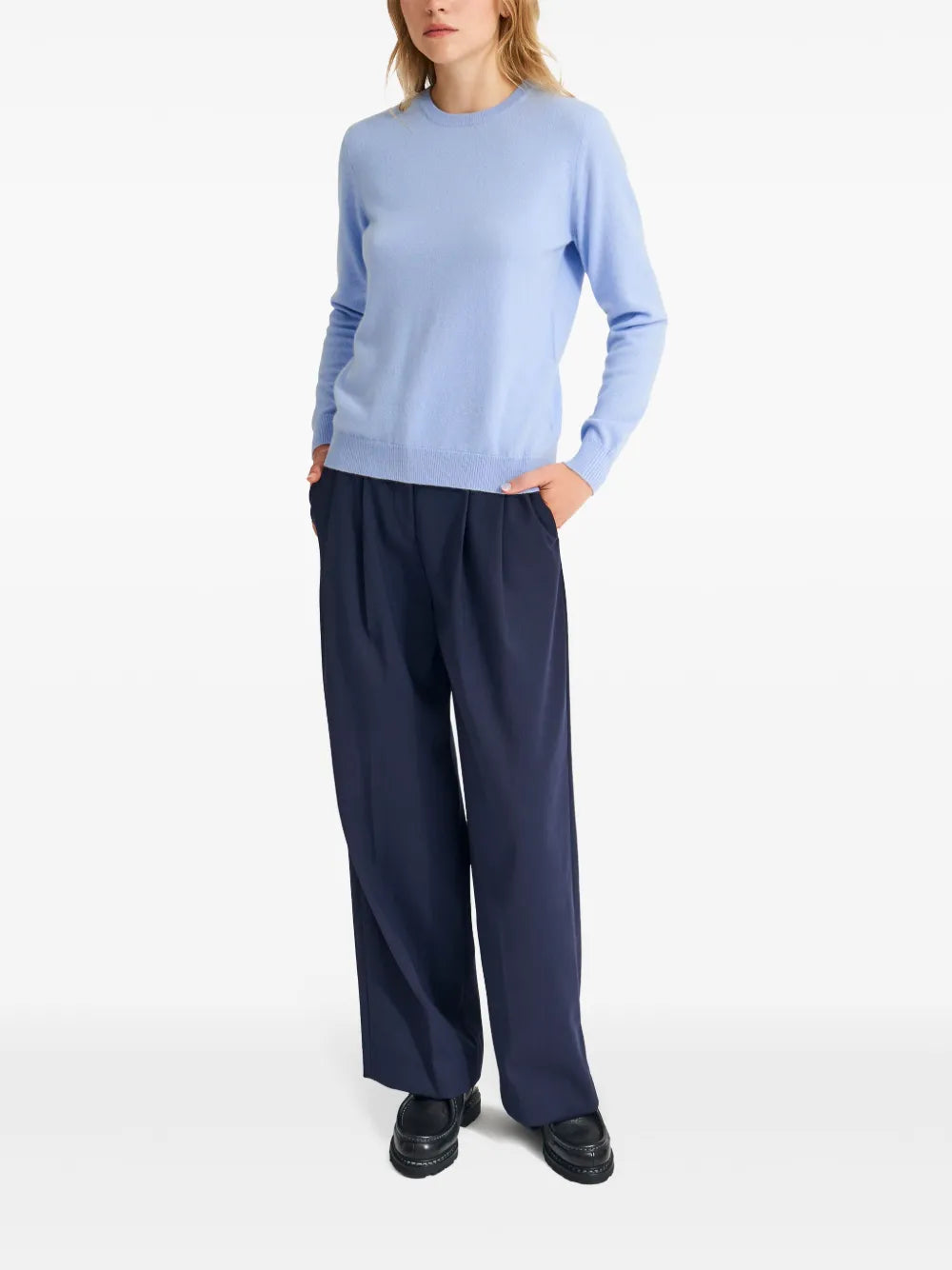 Round-Neck Cashmere Sweater