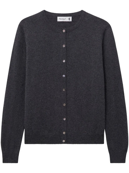 Crew-Neck Cashmere Cardigan