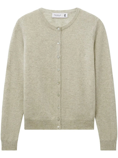 Round-Neck Cashmere Cardigan
