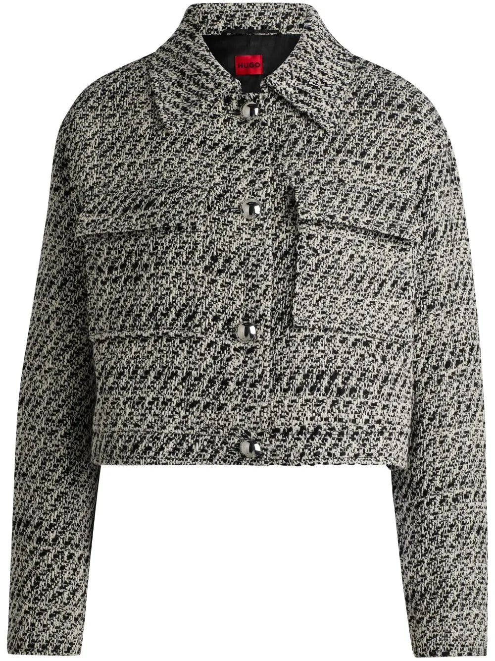 Logo-Patch Cropped Jacket