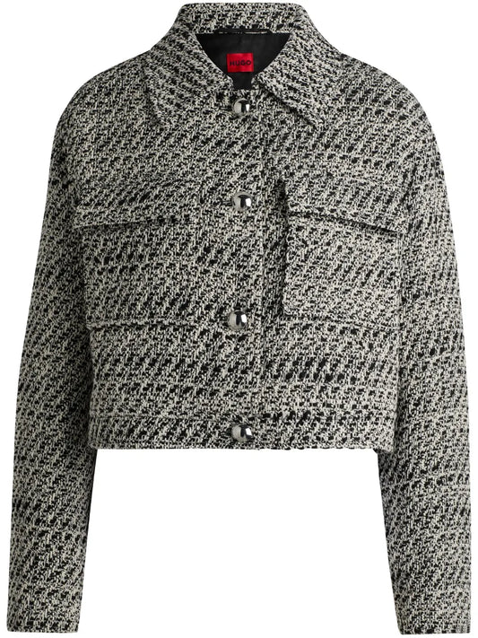 Logo-Patch Cropped Jacket