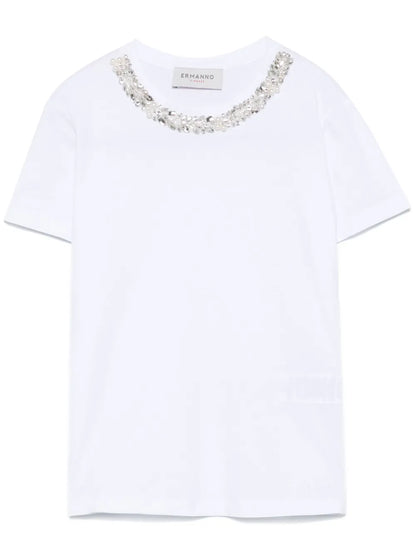 Crystal-Embellished T-Shirt