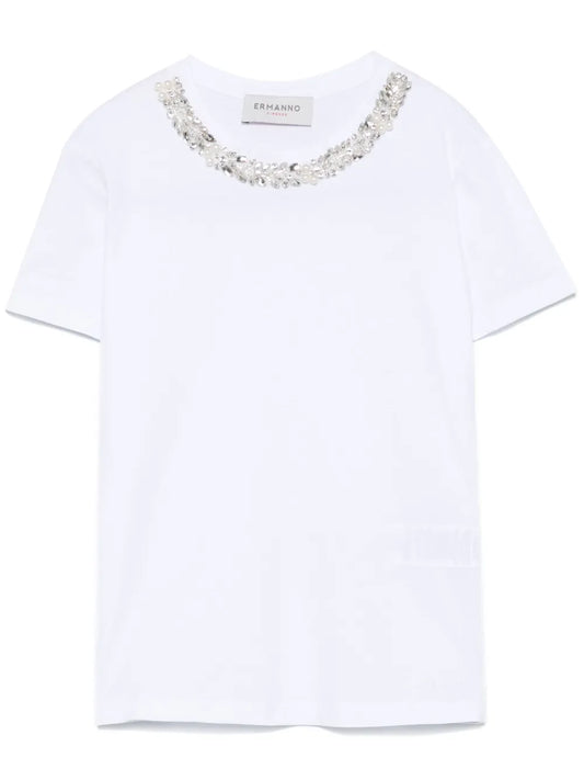 Crystal-Embellished T-Shirt