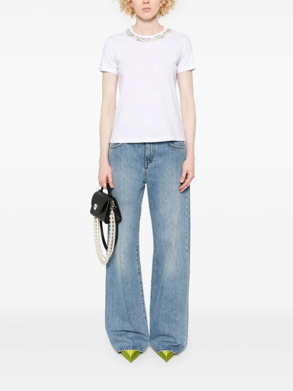 Crystal-Embellished T-Shirt