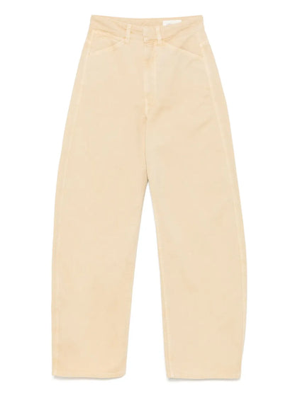 High-Waisted Curved Jeans