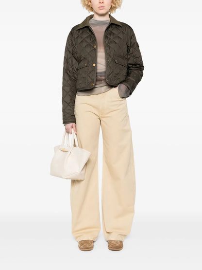 High-Waisted Curved Jeans