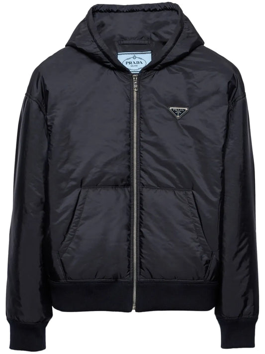Lightweight Hooded Re-Nylon Blouson Jacket