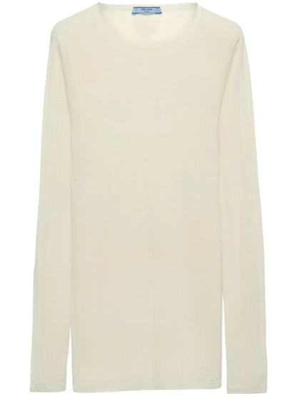 Crew-Neck Silk Jumper