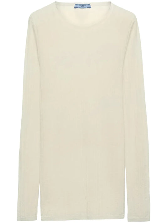 Crew-Neck Silk Jumper