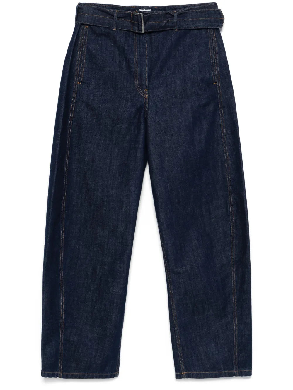 Belted Wide-Leg Jeans