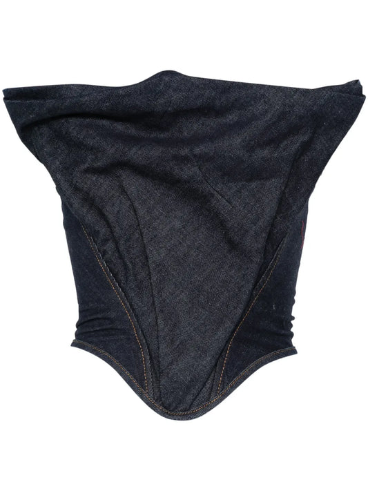 Draped Strapless Corset Top
