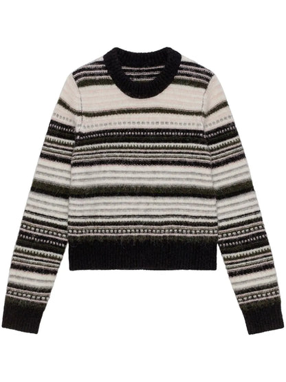 Patterned Intarsia-Knit Jumper