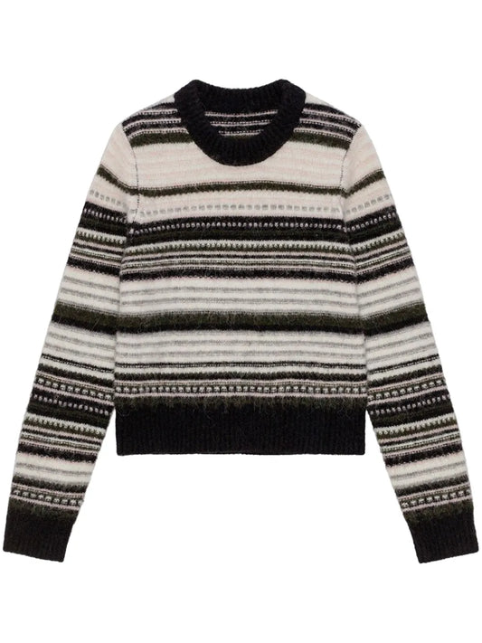 Patterned Intarsia-Knit Jumper