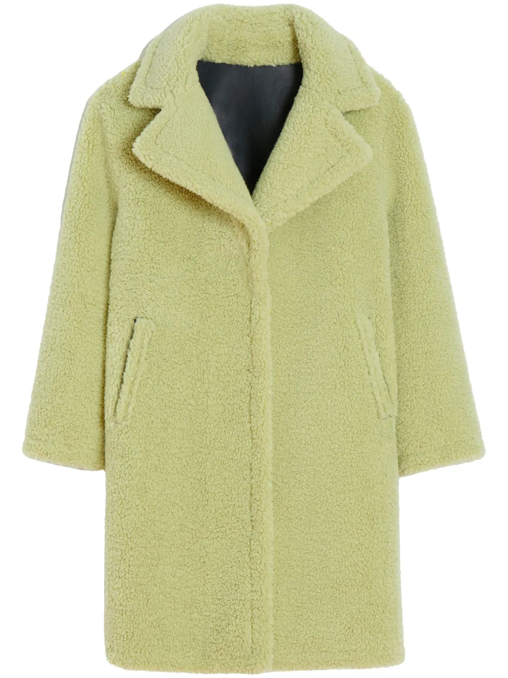 Anei Peak-Lapels Single-Breasted Coat