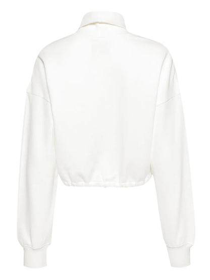 Bead Embellishment Cotton Sweatshirts
