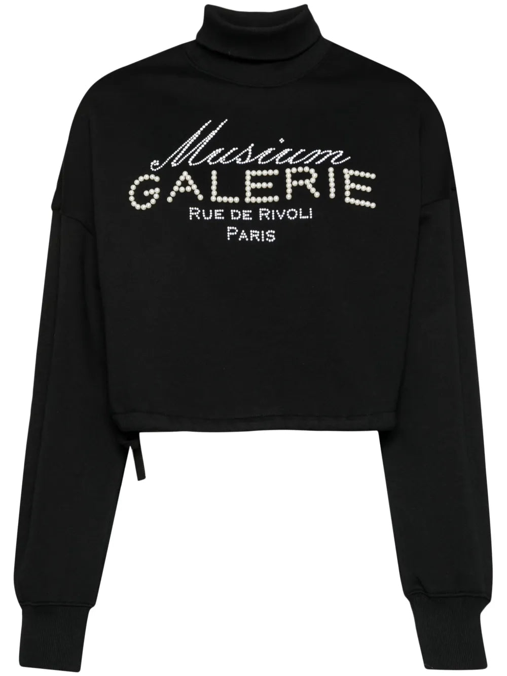 Bead Embellishment Cotton Sweatshirts