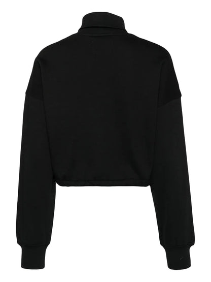 Bead Embellishment Cotton Sweatshirts