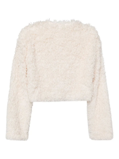 Cropped Buckle Cardigan